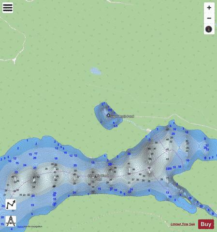 Sugar Berth Pond depth contour Map - i-Boating App - Streets