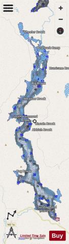 Sunday Pond (historical) depth contour Map - i-Boating App - Streets