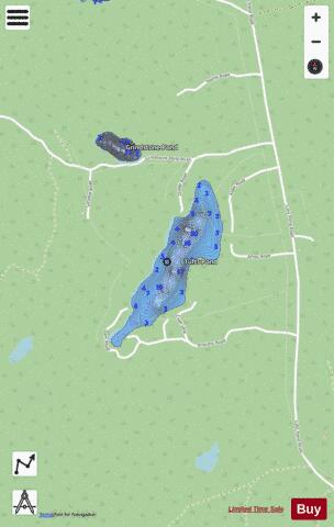 Tufts Pond depth contour Map - i-Boating App - Streets