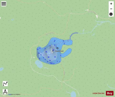 Turner Pond depth contour Map - i-Boating App - Streets