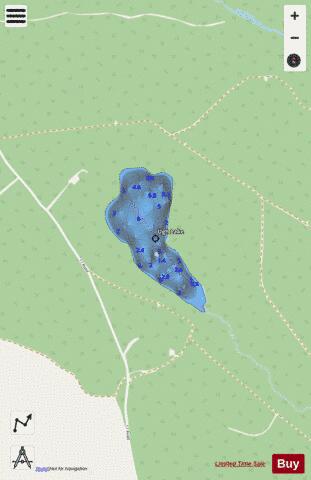 Ugh Lake depth contour Map - i-Boating App - Streets