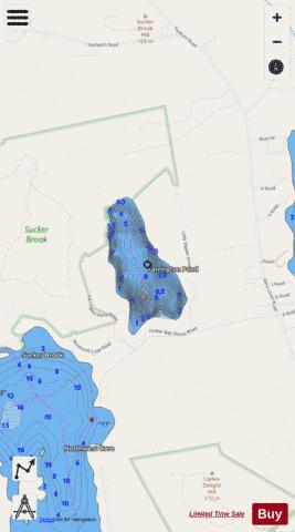 Farrington Pond depth contour Map - i-Boating App - Streets