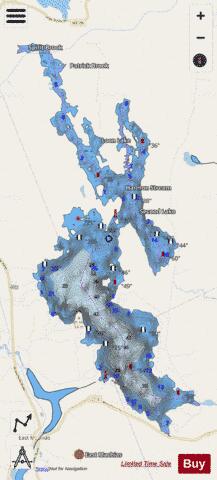 Gardner Lake depth contour Map - i-Boating App - Streets