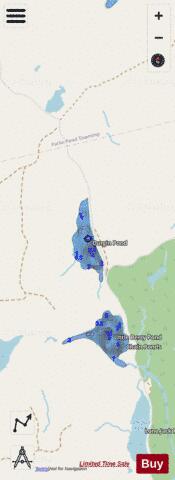 Durgin Pond depth contour Map - i-Boating App - Streets