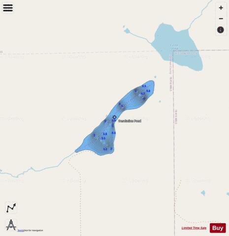 Desolation Pond depth contour Map - i-Boating App - Streets