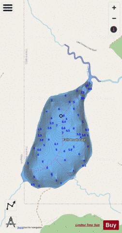 Falls Brook Lake depth contour Map - i-Boating App - Streets