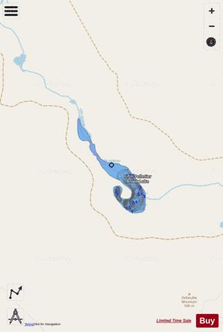 Fifth Pelletier Brook Lake depth contour Map - i-Boating App - Streets