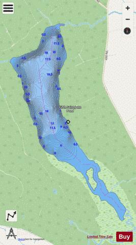 Fifth Saint John Pond depth contour Map - i-Boating App - Streets