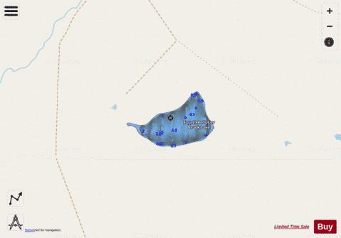 Fourth Pelletier Brook Lake depth contour Map - i-Boating App - Streets