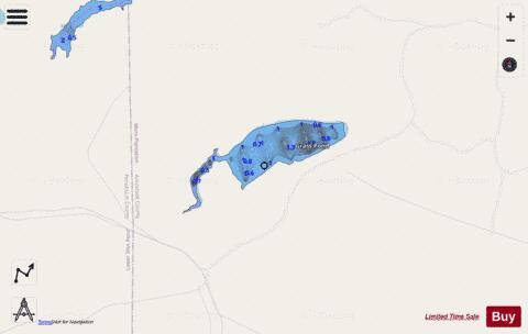 Grass Pond depth contour Map - i-Boating App - Streets