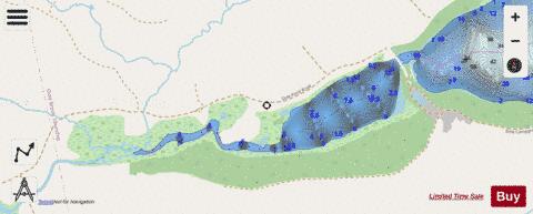Little Dole Pond depth contour Map - i-Boating App - Streets