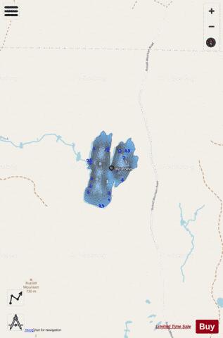 Lost Pond depth contour Map - i-Boating App - Streets