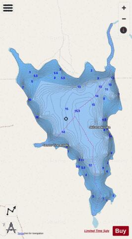 Skitacook Lake depth contour Map - i-Boating App - Streets