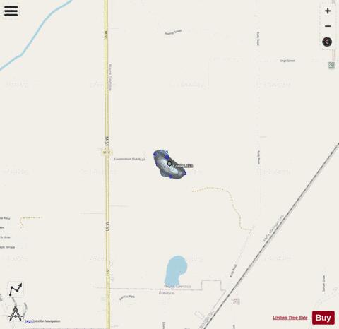 Cook Lake depth contour Map - i-Boating App - Streets