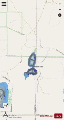 Booth Lake depth contour Map - i-Boating App - Streets
