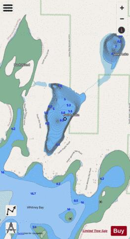 Parish Lake depth contour Map - i-Boating App - Streets