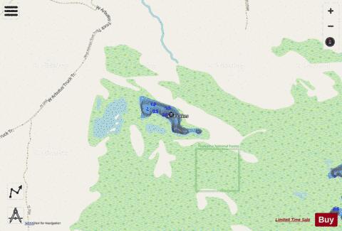 Rice Lake (Northeast) depth contour Map - i-Boating App - Streets