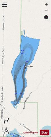 Marl Lake depth contour Map - i-Boating App - Streets