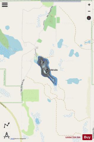 Curtis Lake depth contour Map - i-Boating App - Streets