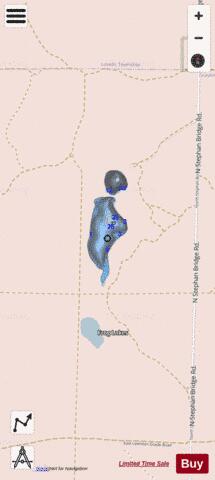 Frog Lake (central) depth contour Map - i-Boating App - Streets