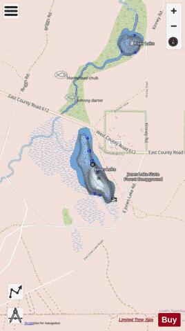 Jones Lake depth contour Map - i-Boating App - Streets
