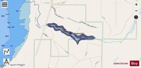 Schaawe Lake depth contour Map - i-Boating App - Streets