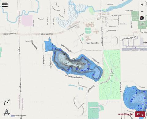 Byram Lake depth contour Map - i-Boating App - Streets