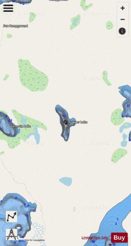 Trapper Lake depth contour Map - i-Boating App - Streets