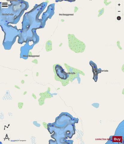 Germain Lake depth contour Map - i-Boating App - Streets