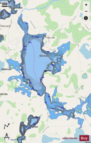 Cisco Lake depth contour Map - i-Boating App - Streets