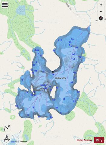 Sucker Lake depth contour Map - i-Boating App - Streets