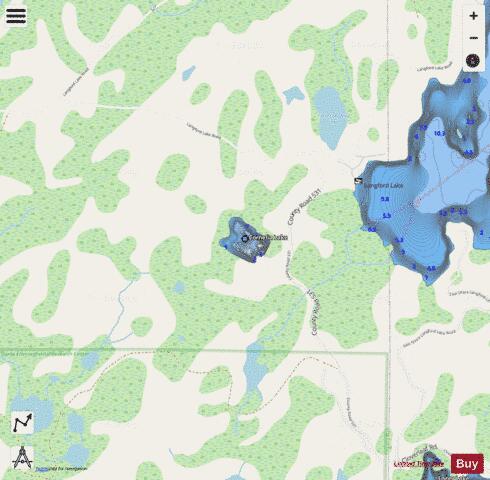 Cornelia Lake depth contour Map - i-Boating App - Streets