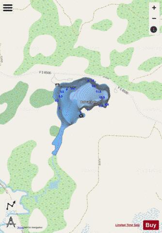 Bobcat Lake depth contour Map - i-Boating App - Streets