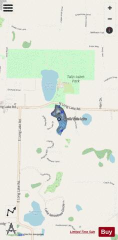 South Twin Lake depth contour Map - i-Boating App - Streets