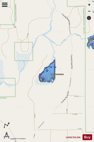 Seventeen, Lake depth contour Map - i-Boating App - Streets