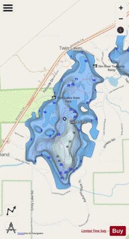 Roland, Lake depth contour Map - i-Boating App - Streets