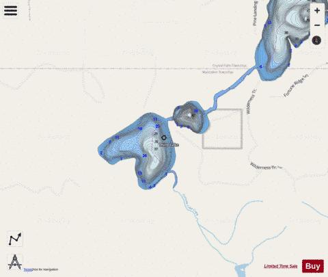 Third Fortune Lake depth contour Map - i-Boating App - Streets