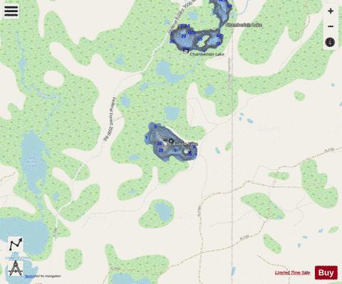 Buddle Lake depth contour Map - i-Boating App - Streets