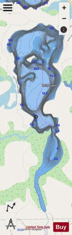 Paint Lake depth contour Map - i-Boating App - Streets