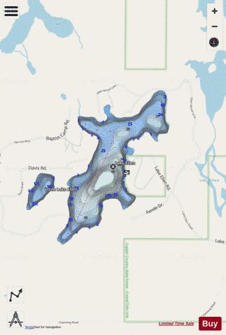 Ellen, Lake depth contour Map - i-Boating App - Streets