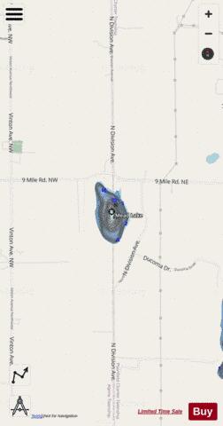 Mead Lake depth contour Map - i-Boating App - Streets