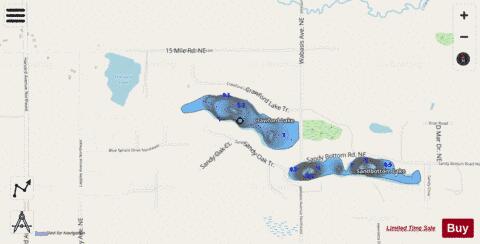 Crawford Lake depth contour Map - i-Boating App - Streets