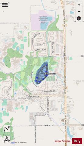 Emmons Lake depth contour Map - i-Boating App - Streets