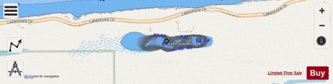 Glazon, Lake depth contour Map - i-Boating App - Streets