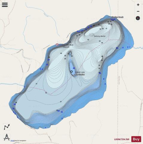Gratiot, Lake depth contour Map - i-Boating App - Streets