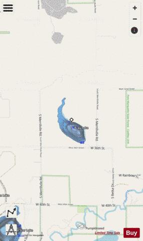 Bray Lake depth contour Map - i-Boating App - Streets