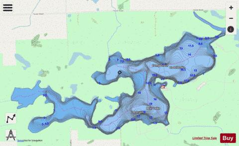 Lake Hudson depth contour Map - i-Boating App - Streets