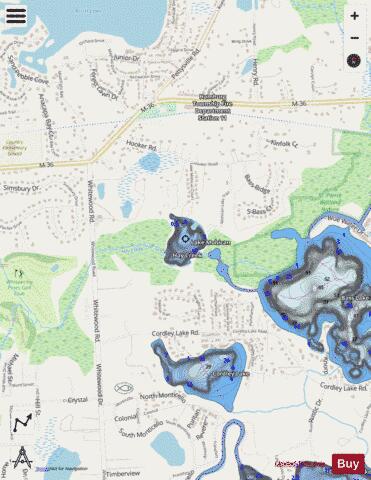 Mohican Lake depth contour Map - i-Boating App - Streets