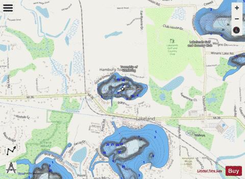 Oneida Lake depth contour Map - i-Boating App - Streets