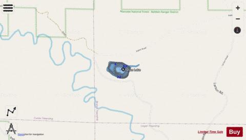 Whelan Lake depth contour Map - i-Boating App - Streets